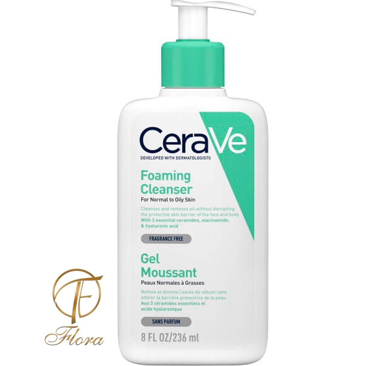 فوم شستشوی صورت سراوی Cerave مخصوص پوست نرمال و چرب